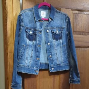 Denim Jacket with Button Details